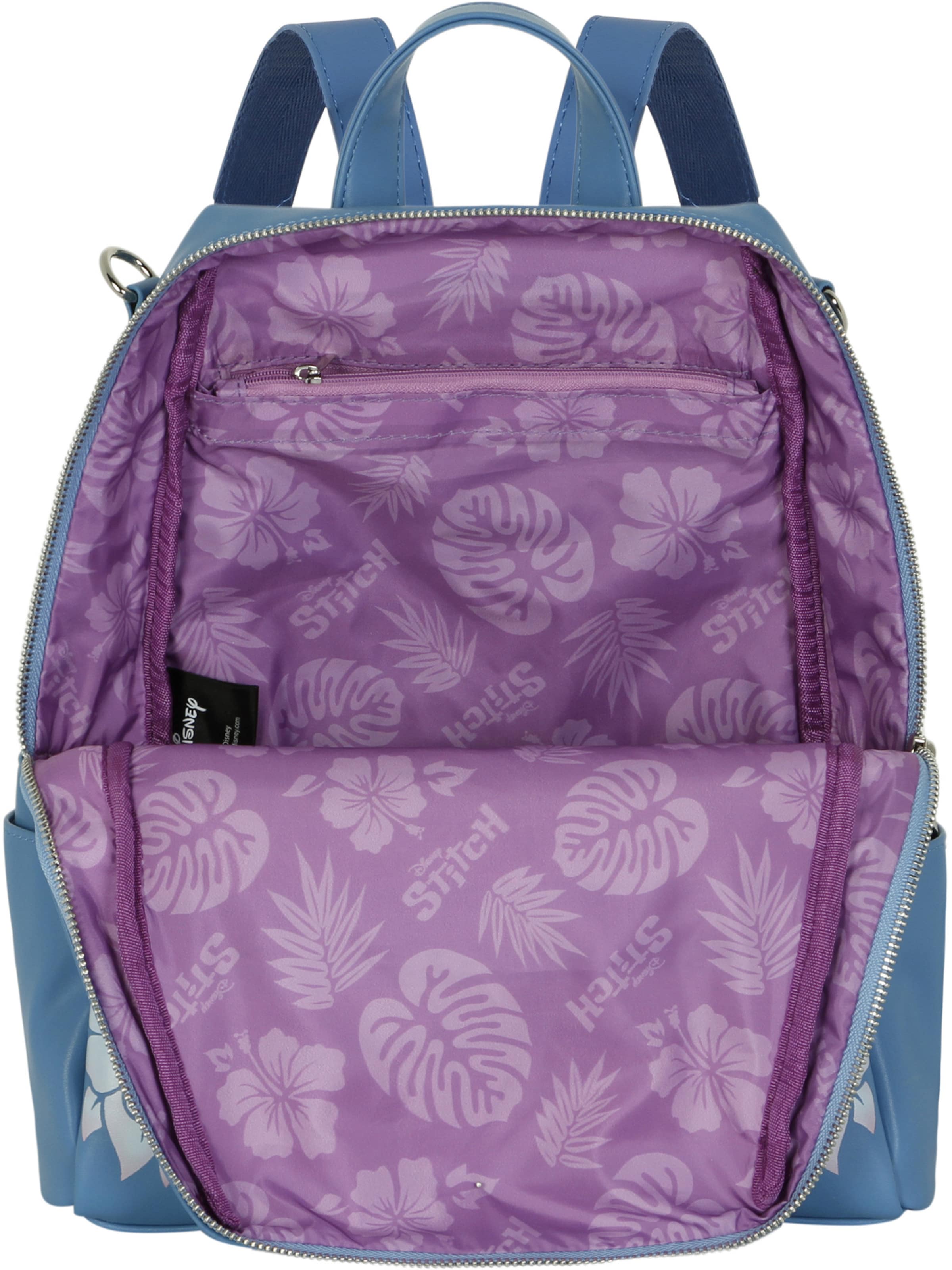 DISNEY Backpack 'Lilo and Stitch Tongue-Shield' in Blue