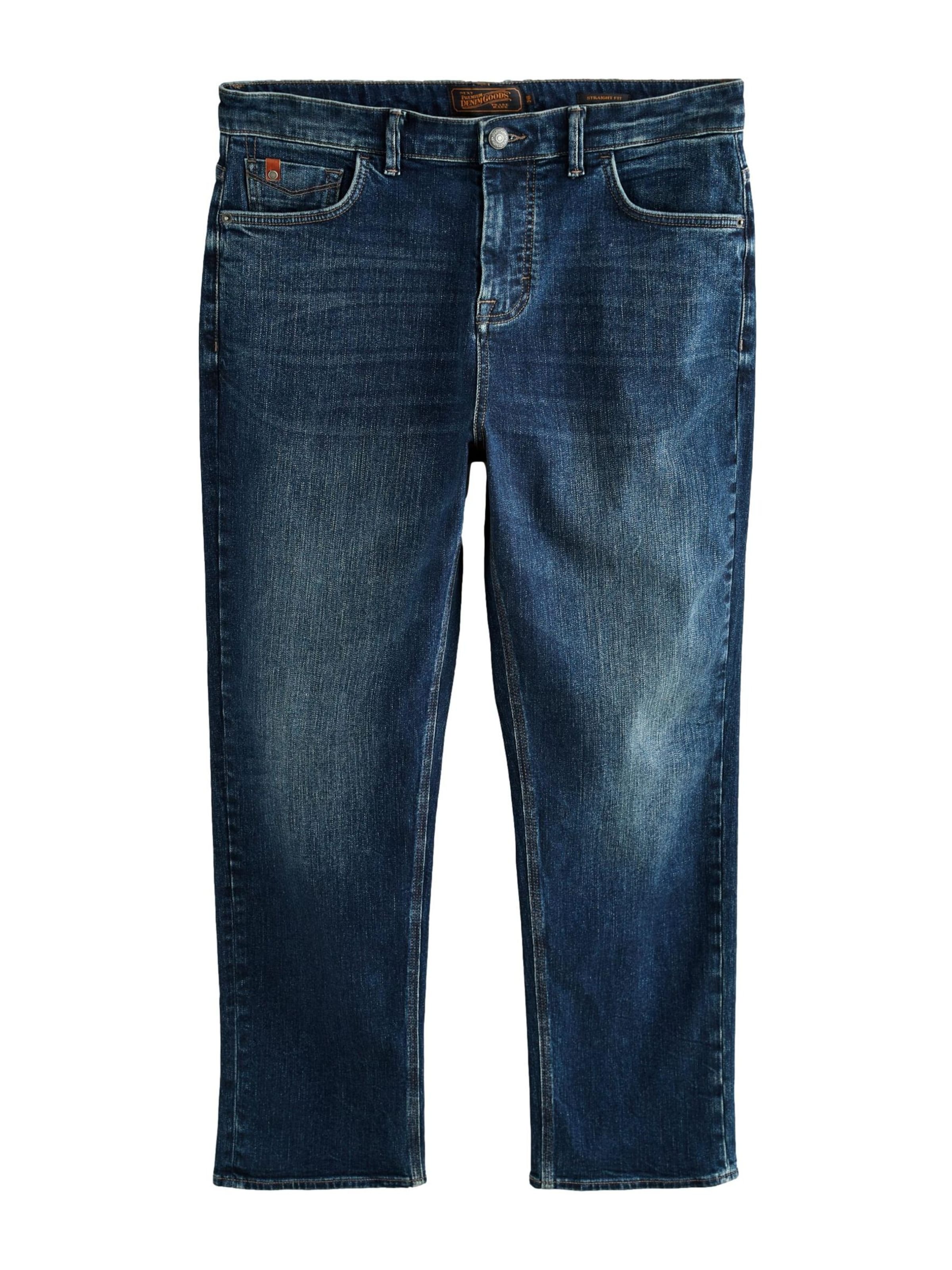 Regular Jeans de la Next pe albastru: față