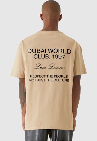 9N1M SENSE Shirt 'Dubai World' in Beige: front