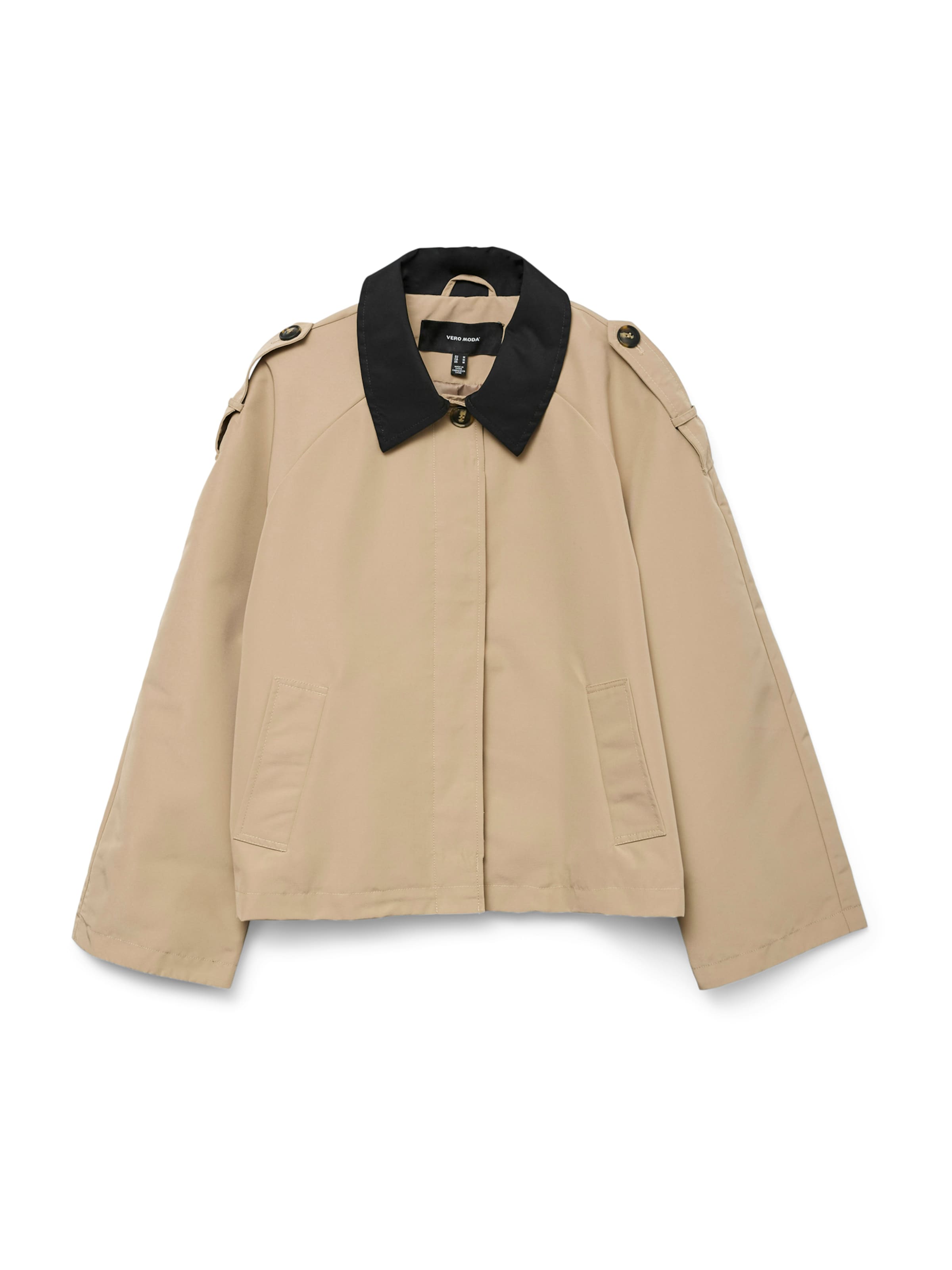 Geacă de primăvară-toamnă 'VMLucia Maria' VERO MODA pe bej / negru, Vizualizare produs