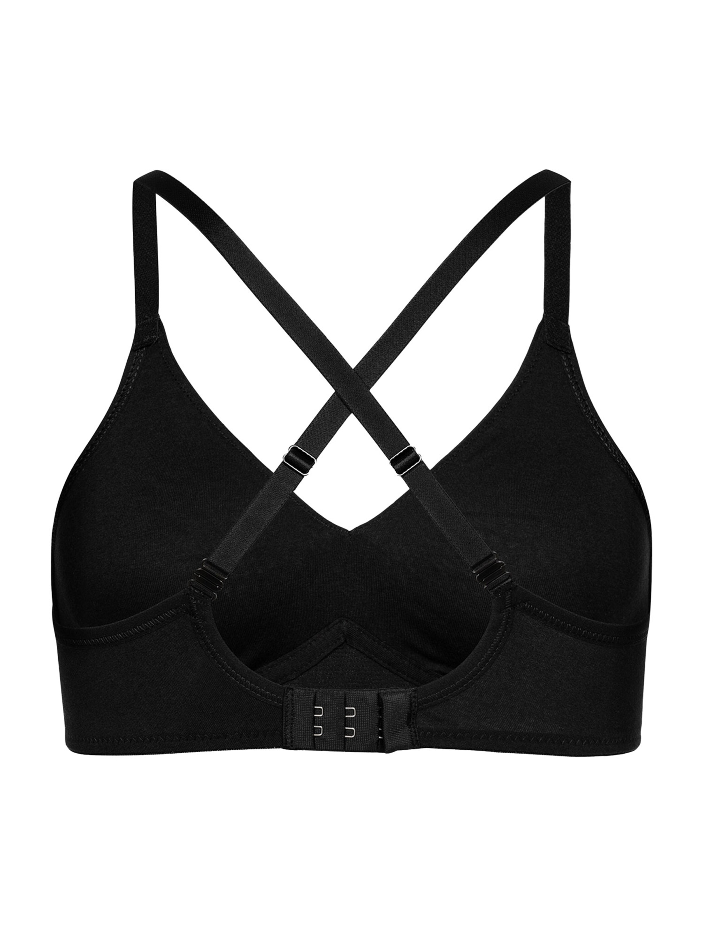 Erlich Textil T-shirt Bra 'Amela' in Black