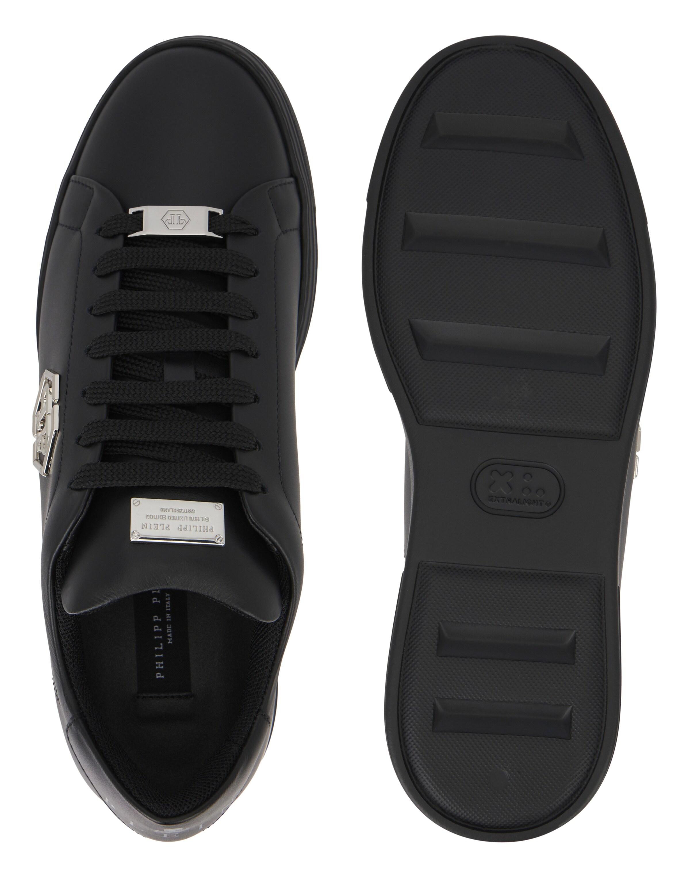 Philipp Plein Platform trainers 'Hexagon' in Black