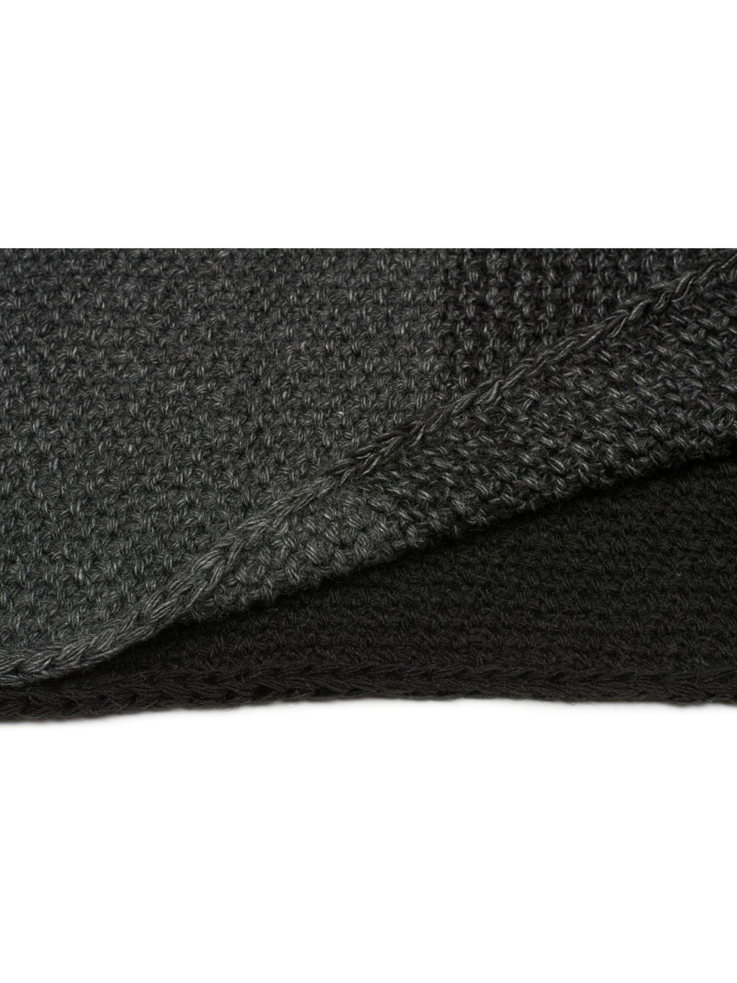 styleBREAKER Schlauchschal '2-Farbiges Ombré Strick Loop'‌‌‌‌‌‌‌‌‌ in Schwarz