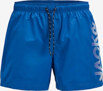 Jack & Jones Plus - Bermudas 'JPSTMAUI' en azul: frente