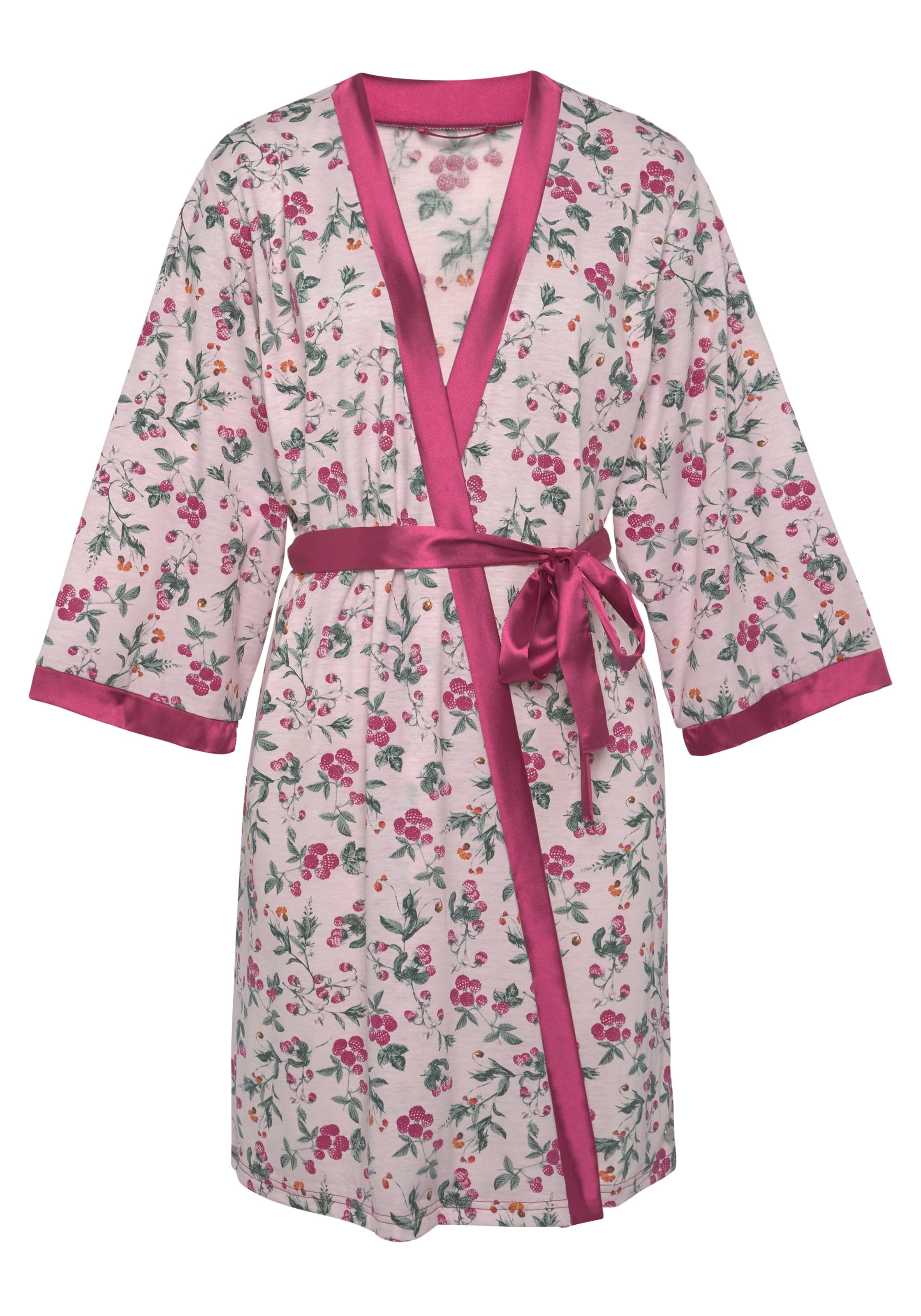 LASCANA Dressing Gown in Pink: front