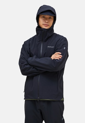 PEAK PERFORMANCE Outdoor jacket in Black: front