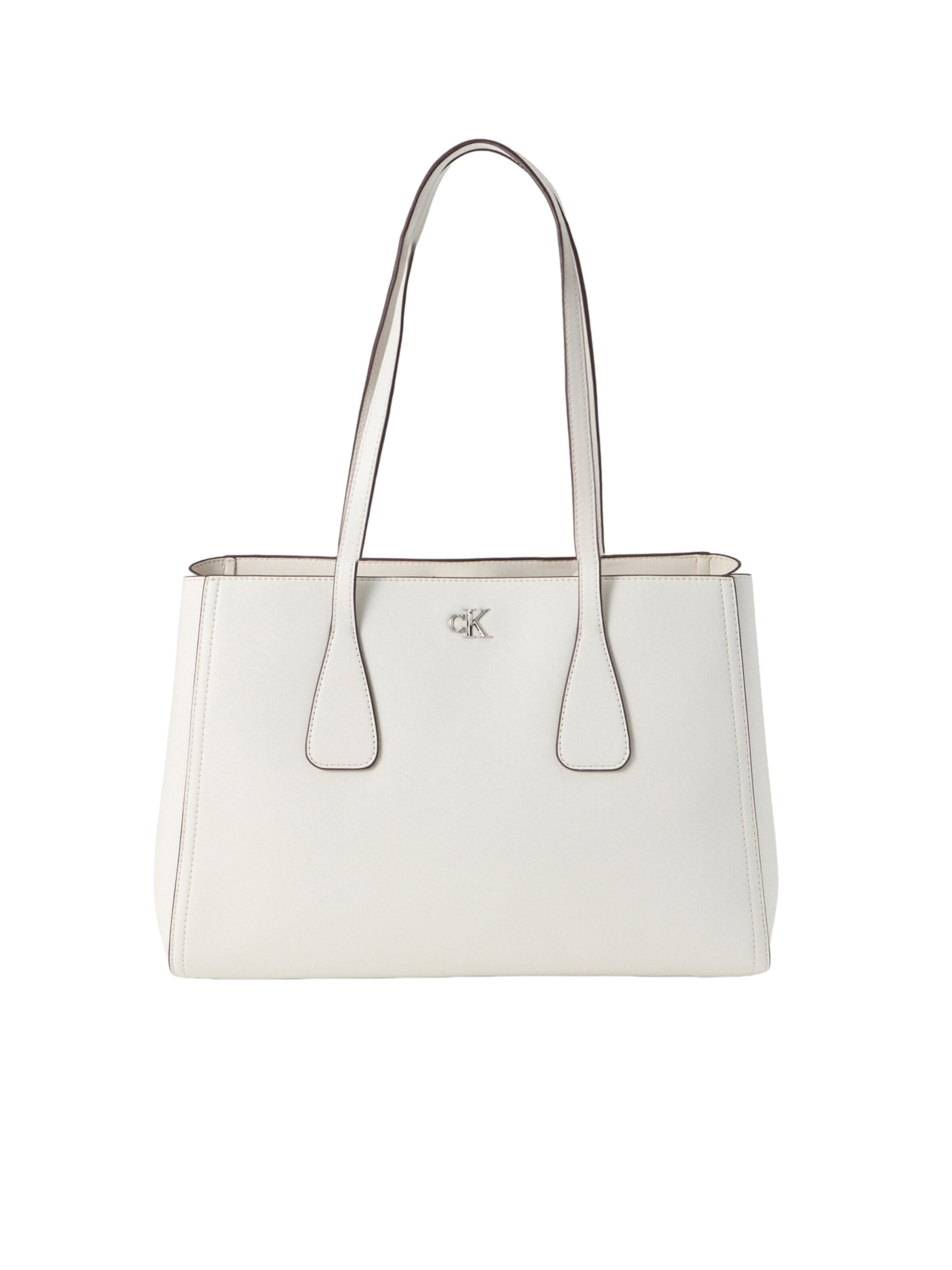 Sac bandoulière Calvin Klein en blanc : devant