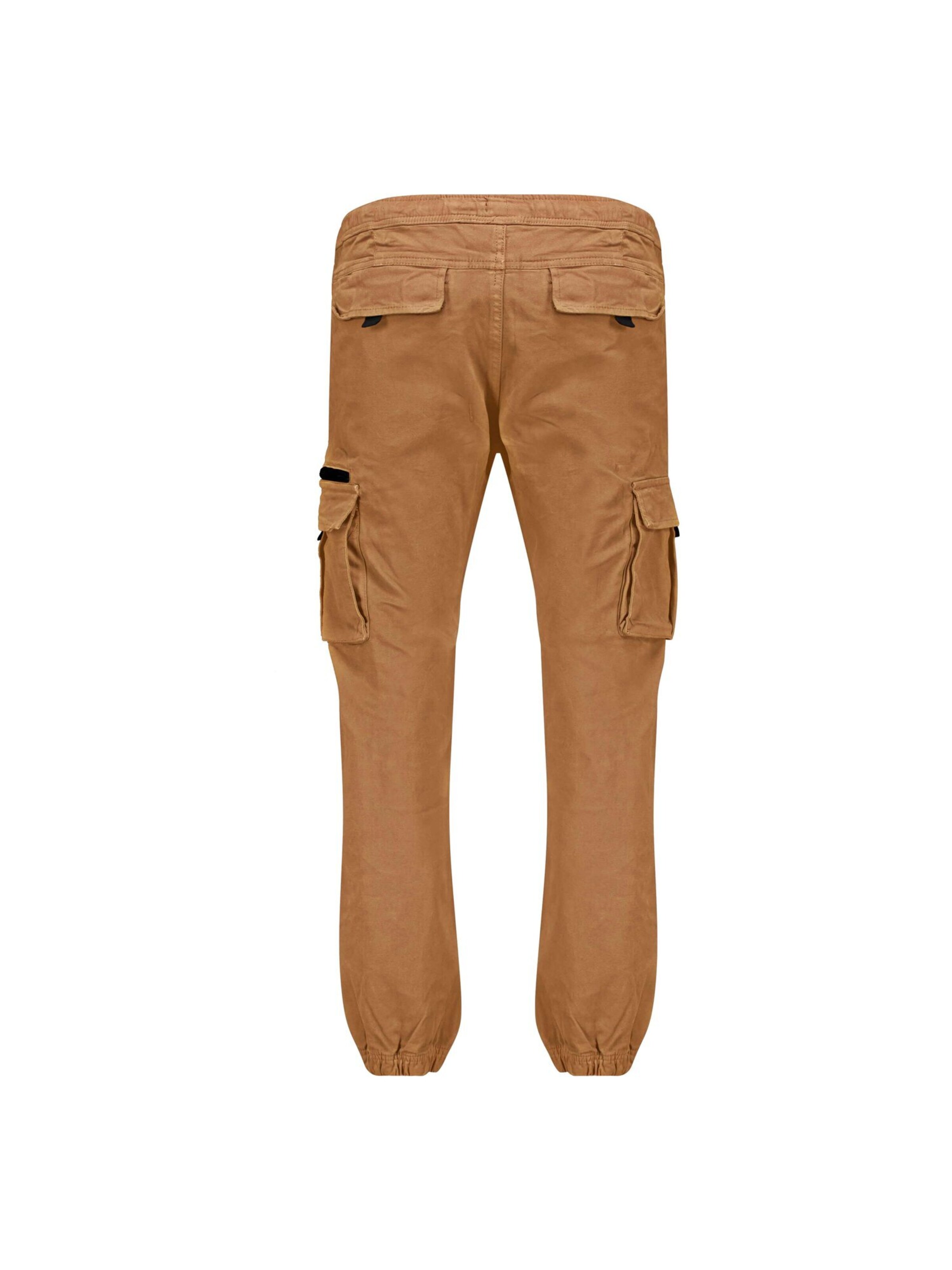 Deeluxe Tapered Cargo Pants 'MONROE' in Brown