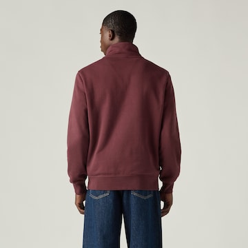 LEVI'S ® Sweatshirt 'Original HM 1/4 Zip' i rød