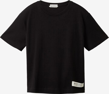 T-shirt TOM TAILOR DENIM en noir : devant