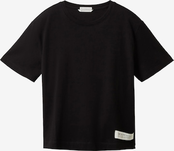 TOM TAILOR DENIM T-shirt i svart: framsida