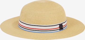 TOMMY HILFIGER Hat in Beige: front