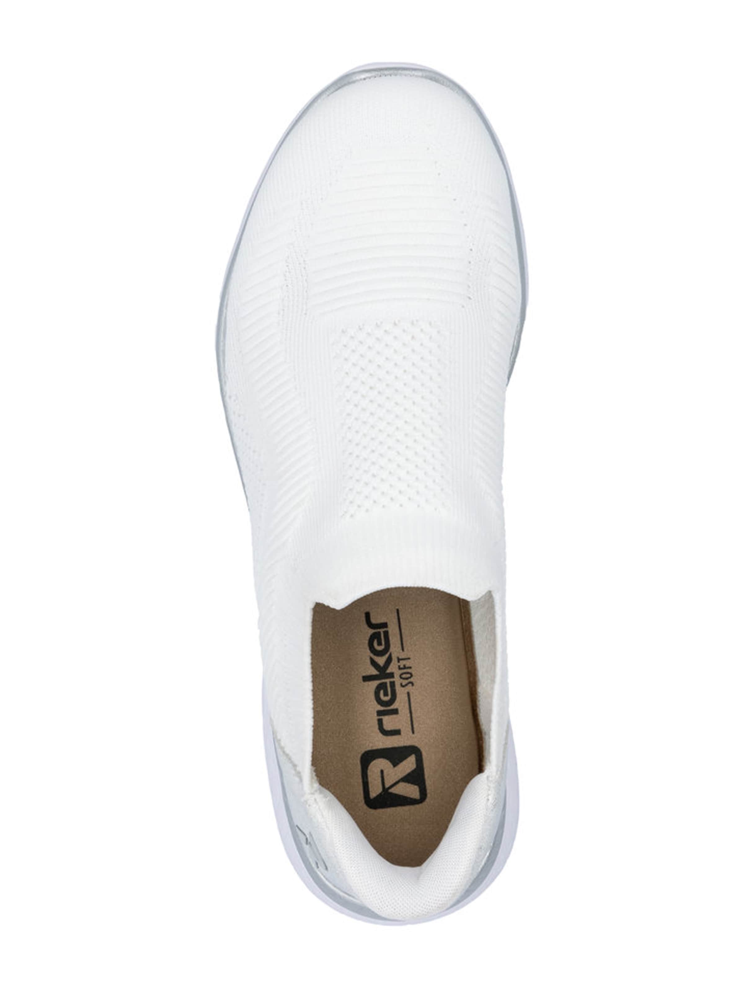 Rieker Sport Спортни обувки Slip On в бяло