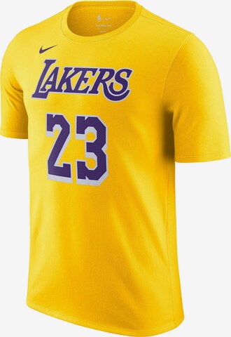 NIKE Shirt 'LeBron James Los Angeles Lakers' in Yellow: front