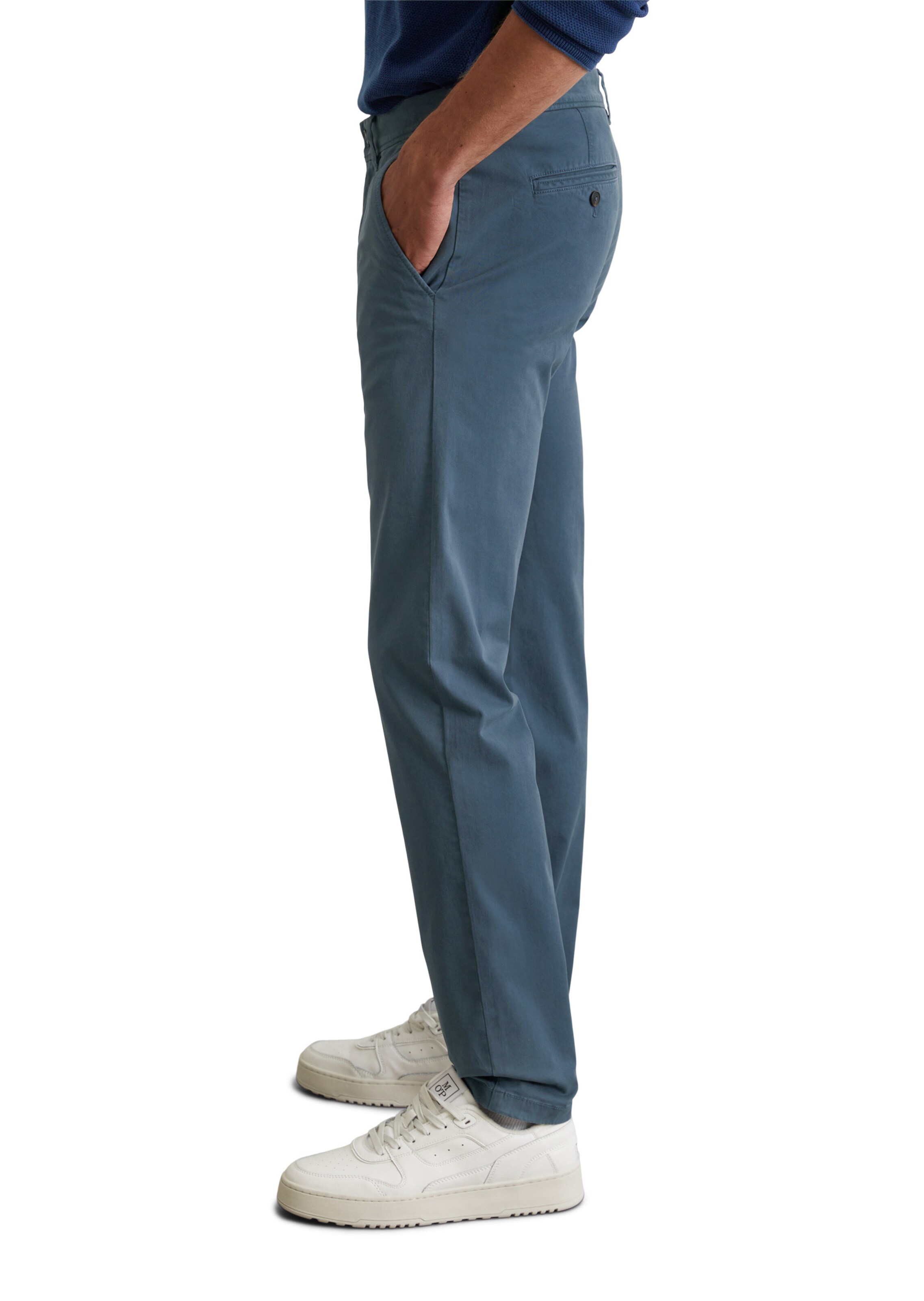 Marc O'Polo Regular Chino trousers ' Stig' in Blue