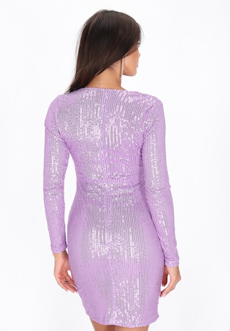 Robe de cocktail faina en violet