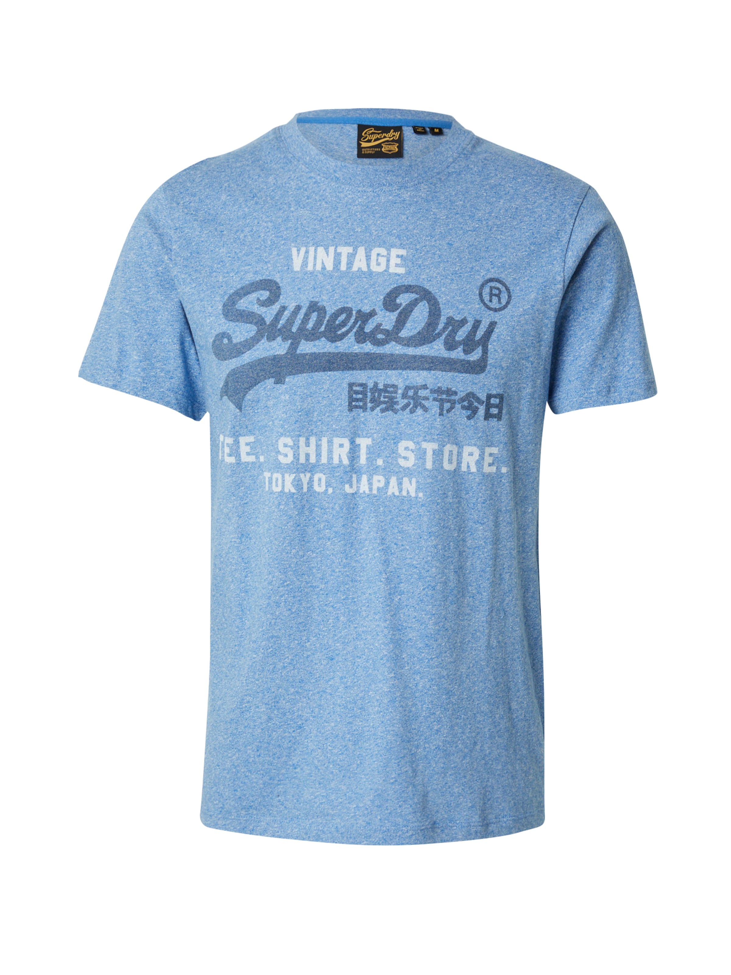 T-Shirt 'Classic' Superdry en bleu : devant