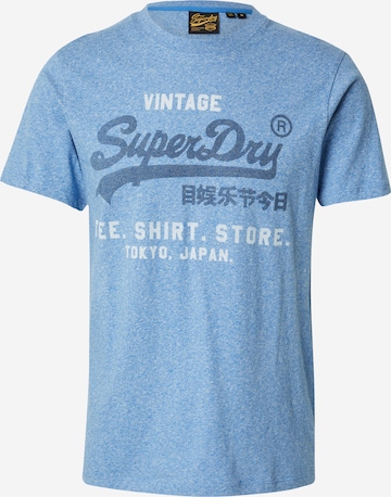 Superdry - Camiseta 'Classic' en azul: frente