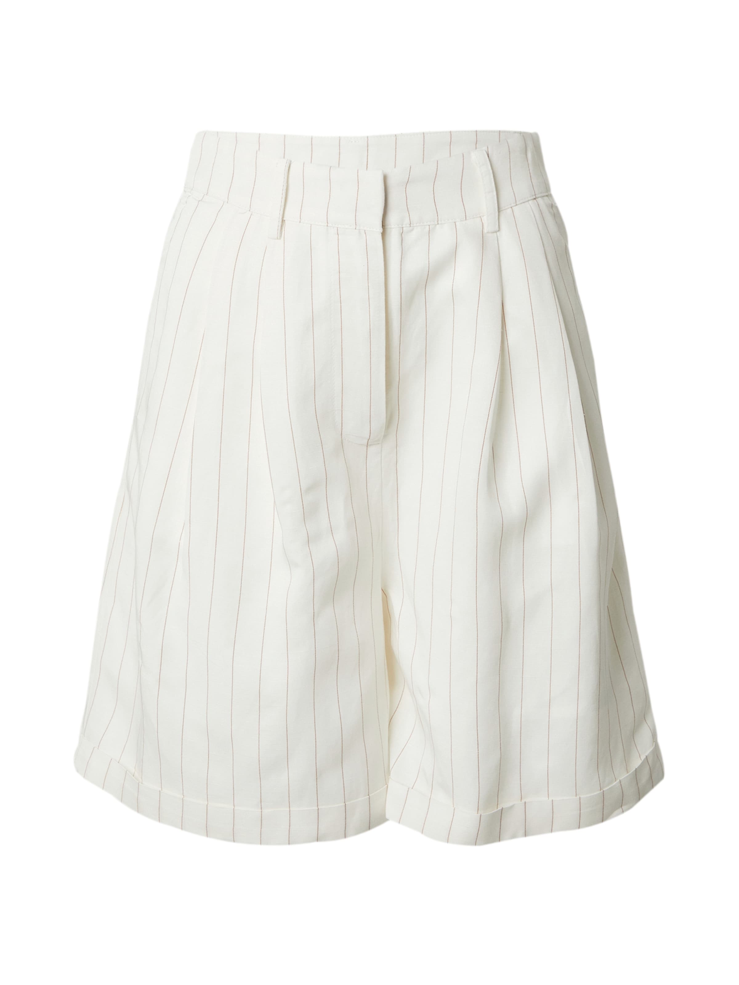 ABOUT YOU x Iconic by Tatiana Kucharova Voľný strih Plisované nohavice - Biela: predná strana