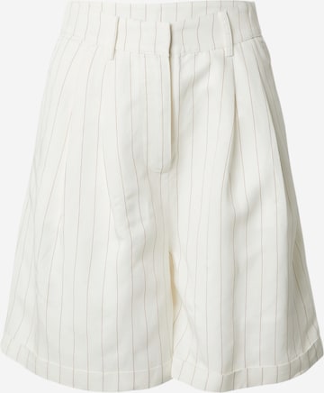 ABOUT YOU x Iconic by Tatiana Kucharova Loose fit Pleat-Front Pants in White: front