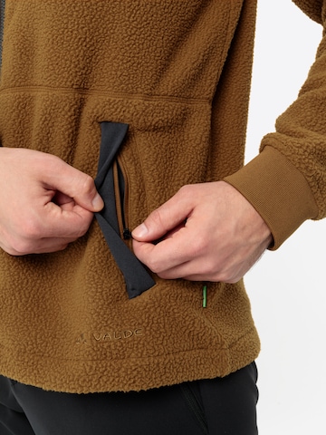 VAUDE Athletic fleece jacket 'Manukau' in Brown