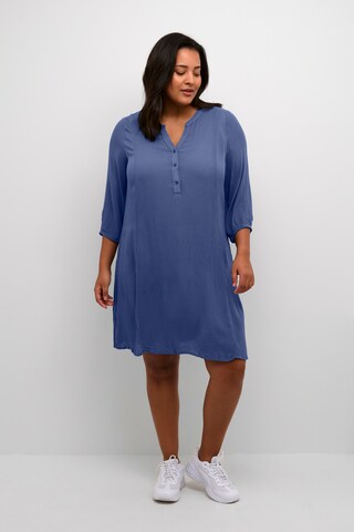 KAFFE CURVE Jurk 'Louisa' in Blauw