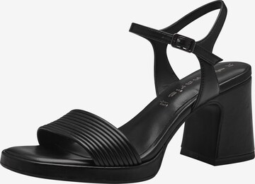 TAMARIS Sandals in Black: front