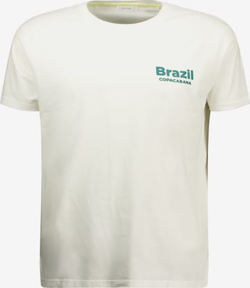 T-Shirt 'Janeiro' Deeluxe en blanc : devant