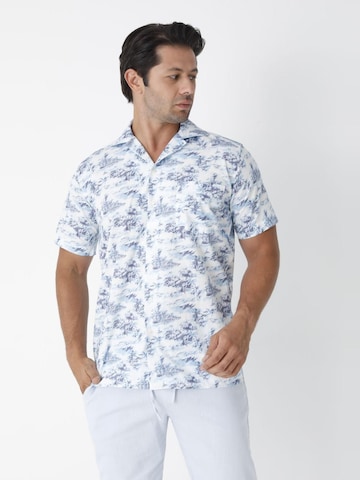 By Diess Collection Regular fit Button Up Shirt in Blue: front