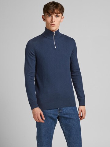 JACK & JONES Trui 'Emil' in Blauw: voorkant