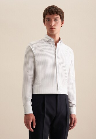SEIDENSTICKER Regular fit Button Up Shirt in Blue: front