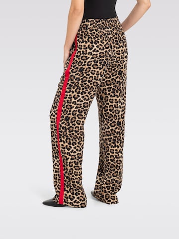 MAC Wide leg Pants 'Chiara' in Brown