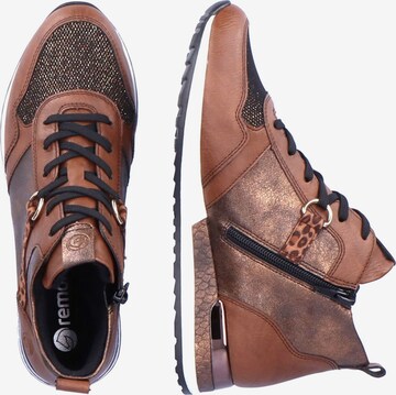 REMONTE High-Top Sneakers in Brown