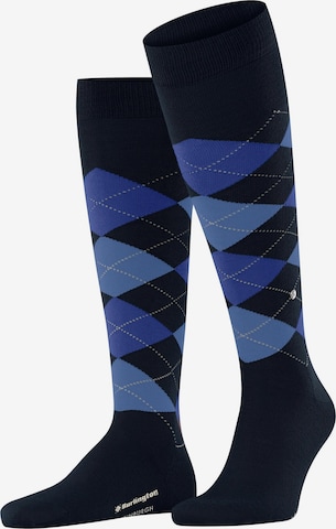 BURLINGTON Knee High Socks 'Edinburgh' in Blue: front