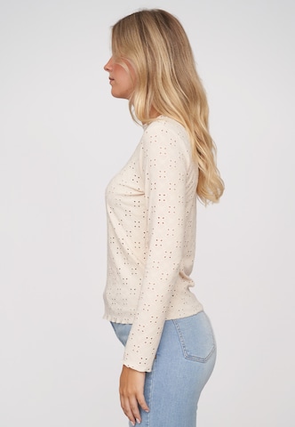 T-shirt Cloud5ive en beige : sur le côté