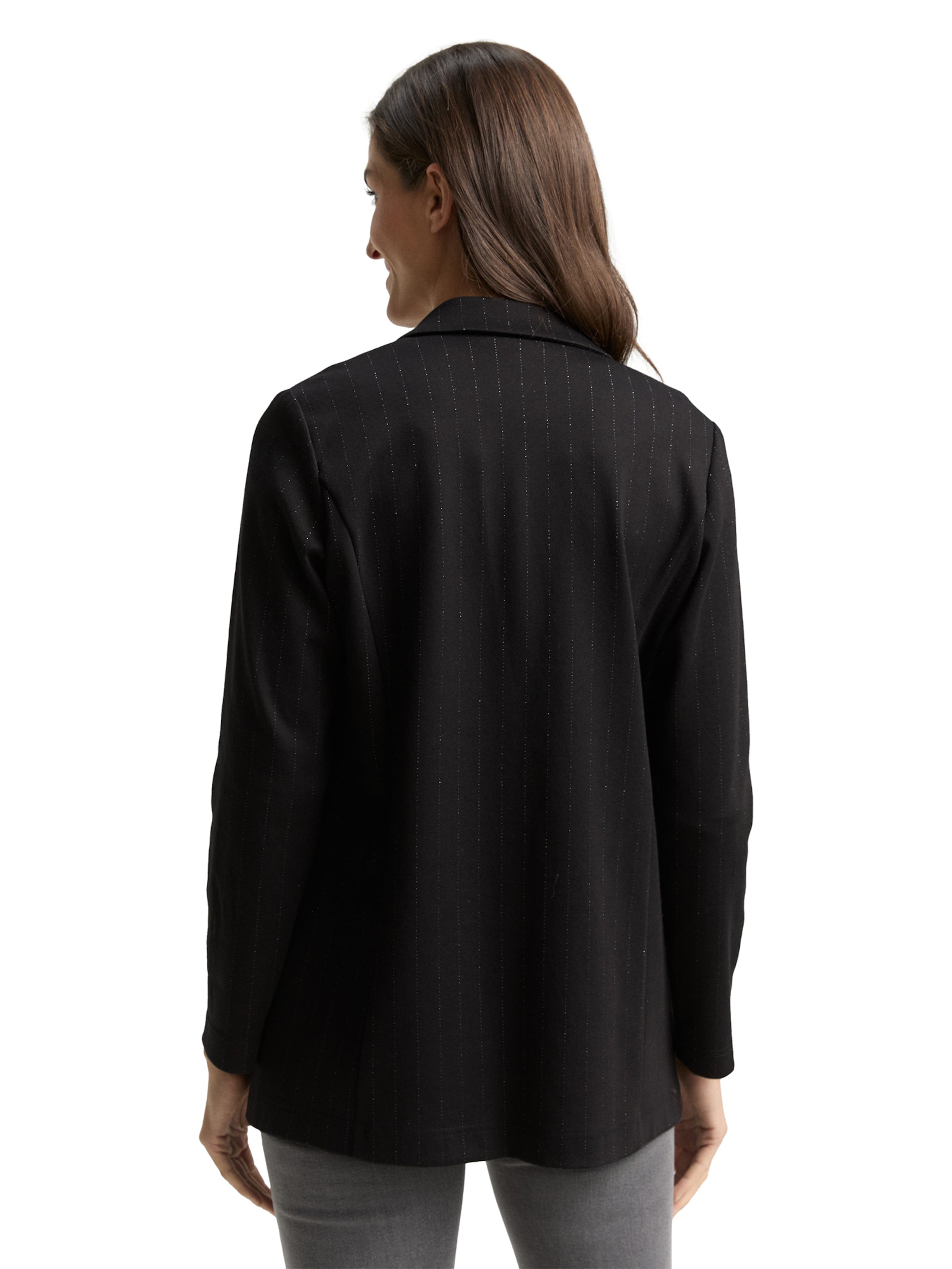 TOM TAILOR Blazer in Schwarz