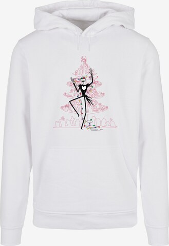 ABSOLUTE CULT Sweatshirt 'The Nightmare Before Christmas - Tree' in White: front