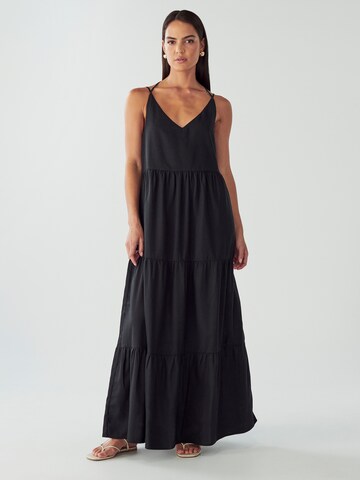 Willa Kleid 'Ebla' in Schwarz: Vorderseite
