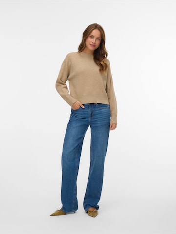 VERO MODA - Pullover 'VMGOLD ART' em bege