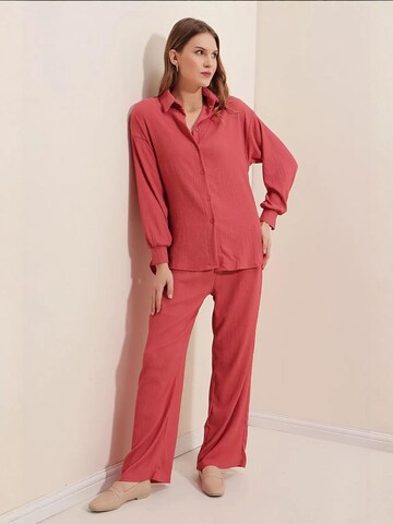 Bigdart - Calças de fato em rosa