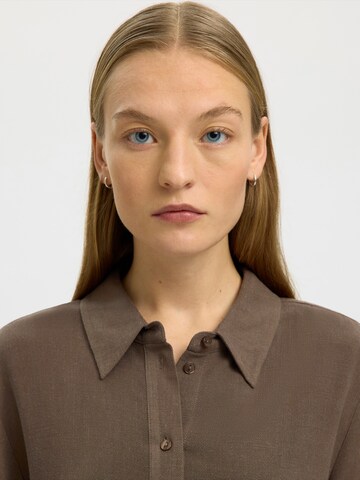 SELECTED Μπλούζα 'SLFVIVA' σε καφέ