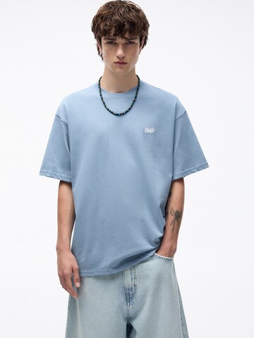 Pull&Bear Tričko - Modrá: predná strana