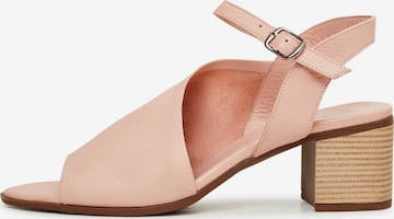 CESARE GASPARI Sandale in Pink: predná strana