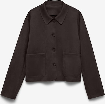VERO MODA Between-season jacket 'VMHAZELFELIA' in Brown: front