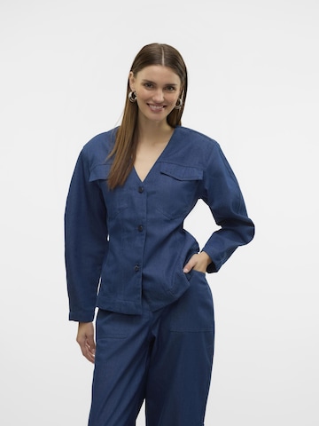 Chemisier 'CARLA' VERO MODA en bleu : devant