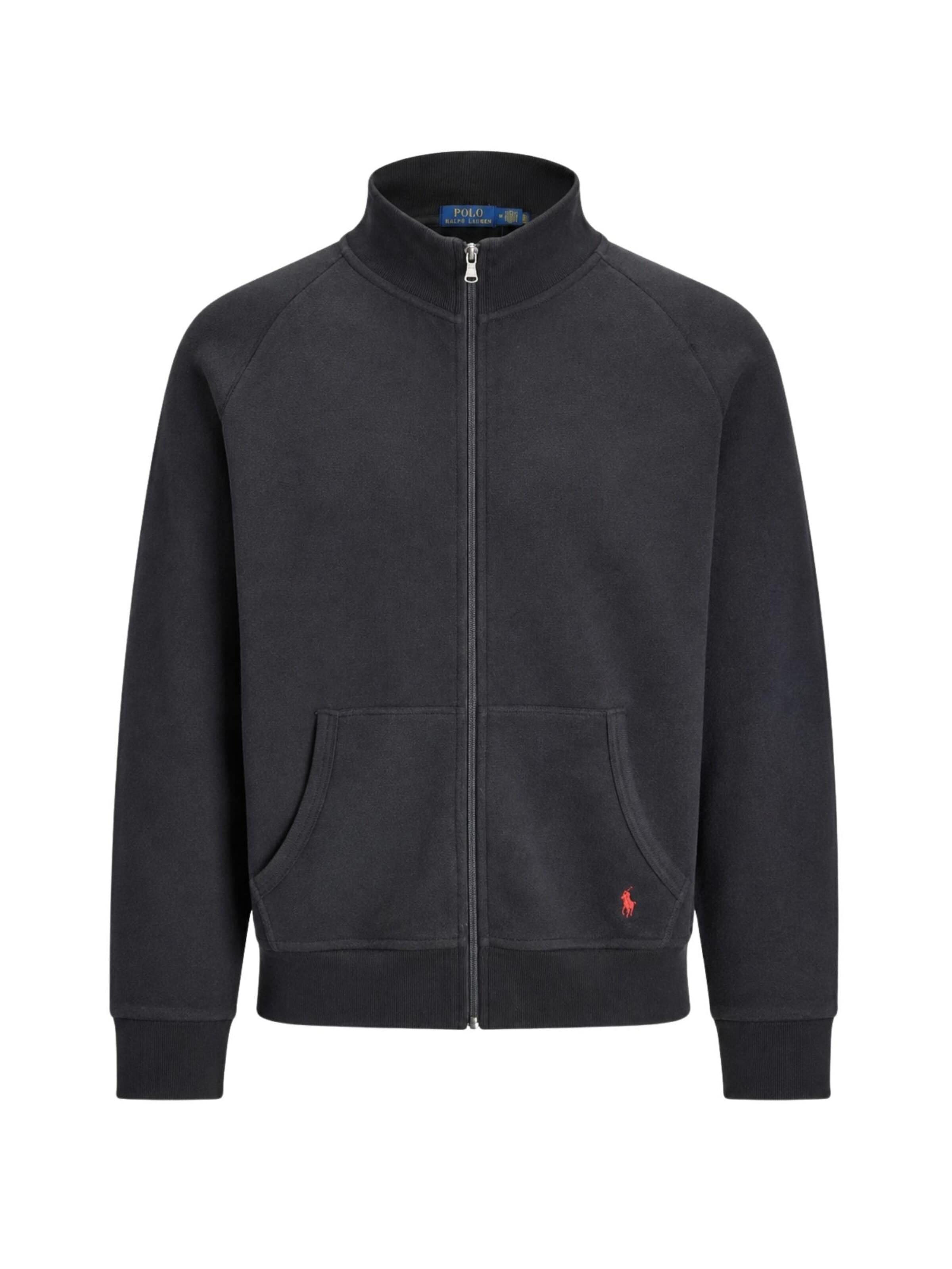 Polo Ralph Lauren Sweat jacket in Black: front