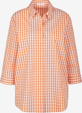 Emilia Lay Blouse in Oranje: voorkant