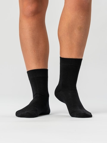 Chaussettes Copenhagen Bamboo en noir : devant