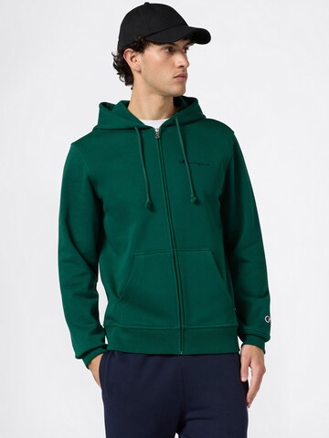 Champion Authentic Athletic Apparel Sweat jacket in Green: front