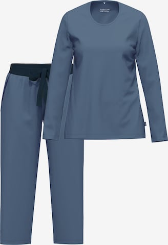 Ammann Pyjama 'Night & Home' in Blau: Vorderseite
